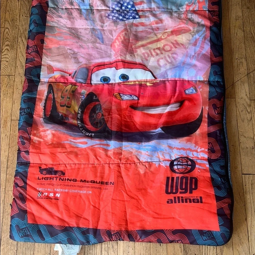 Disney Cars Lightning McQueen Red and Blue Blanket sleeping bag